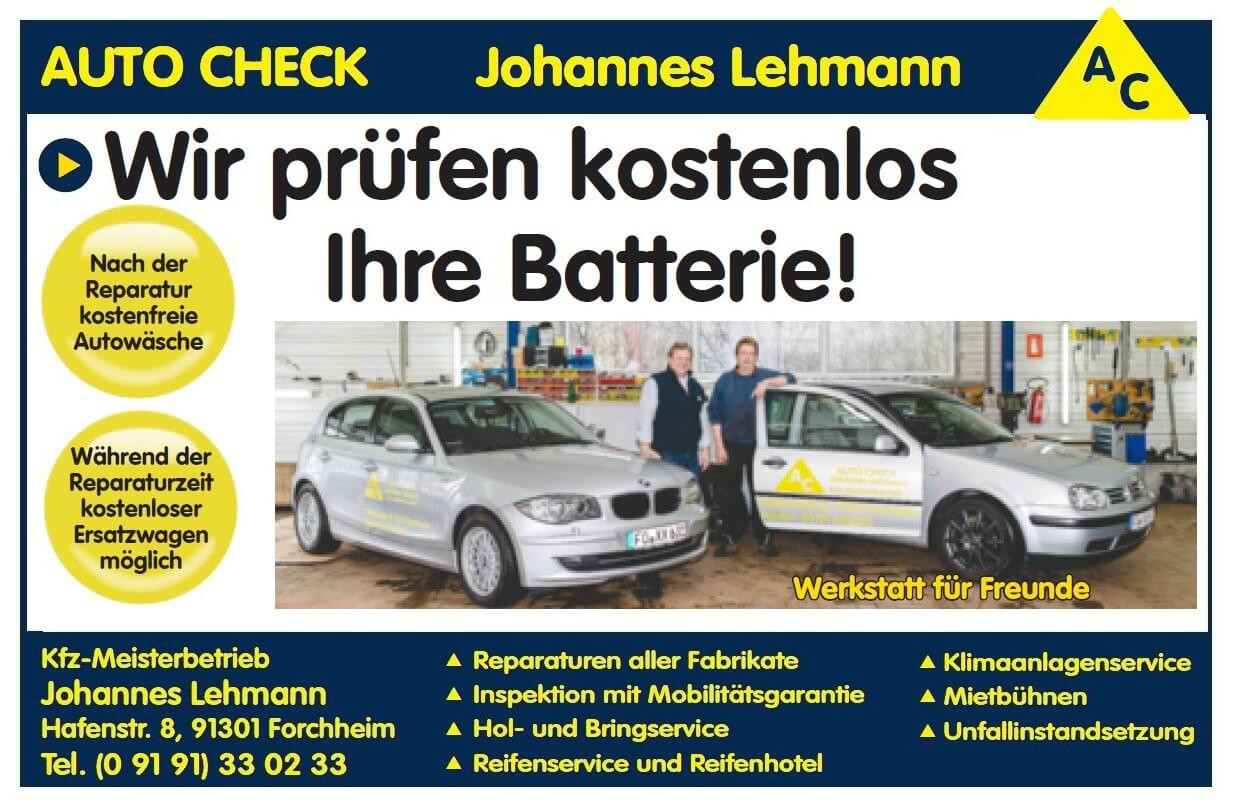Batterietest bei Auto Check Johanes Lehmann